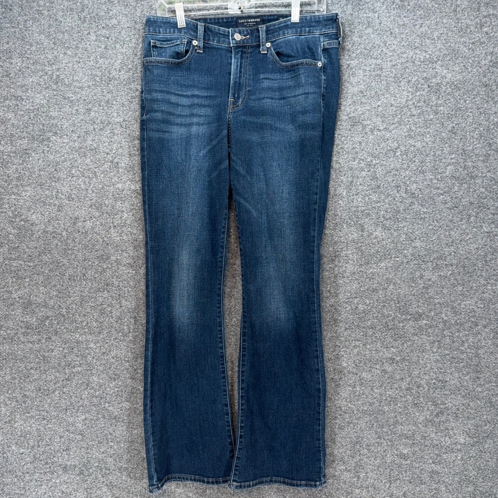 Lucky Brand Jeans Women 12 Blue Bridgette‎ Bootcut Denim Stretch Casual Classic